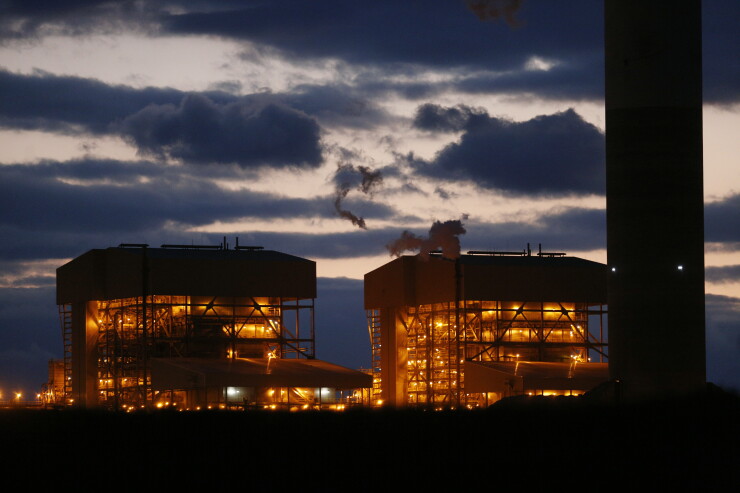 Santee Cooper cross generation power plant in Pineville, S.C., 2018