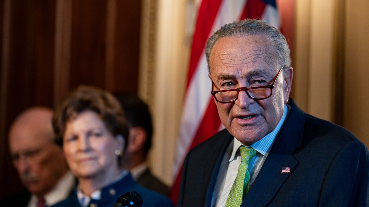 "We know they will come back at this again and again and again," said New York Democratic Sen. Chuck Schumer of the Trump administration's efforts to freeze federal funds that conflict with the administration's priorities.