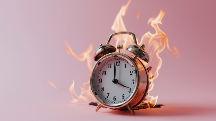 Out of time clock concept
