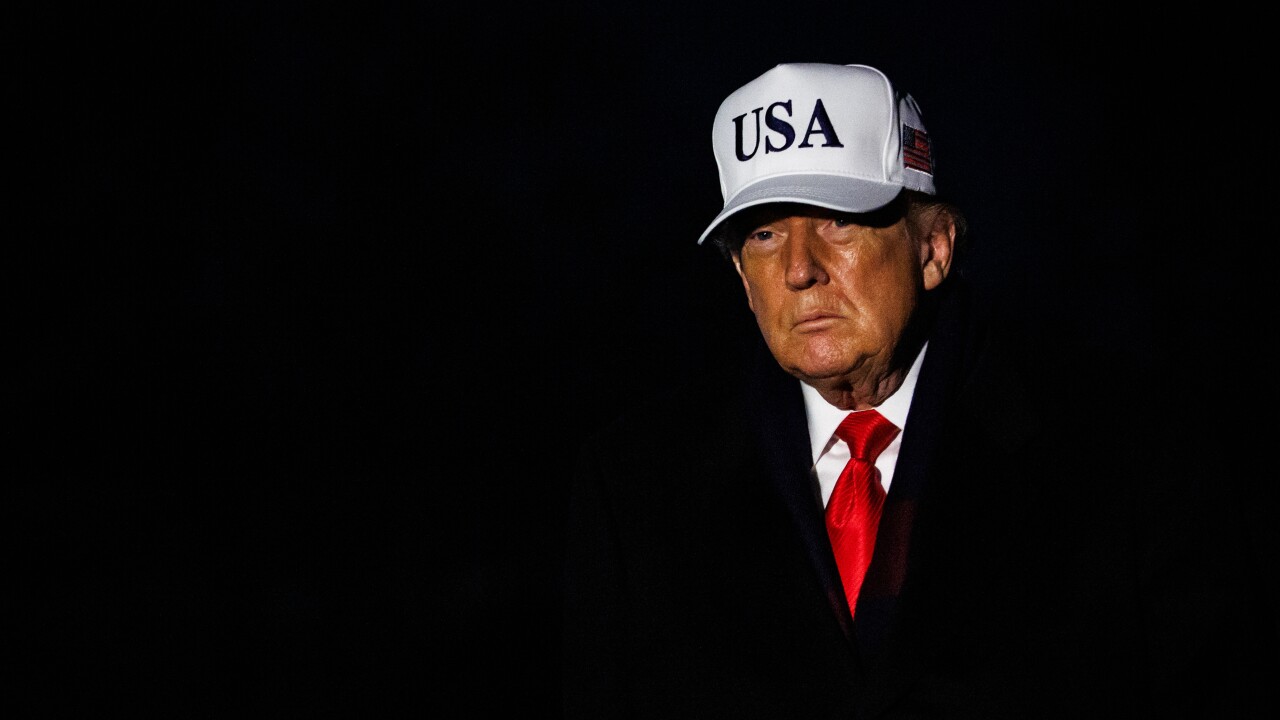 President Donald J. Trump in a USA baseball cap