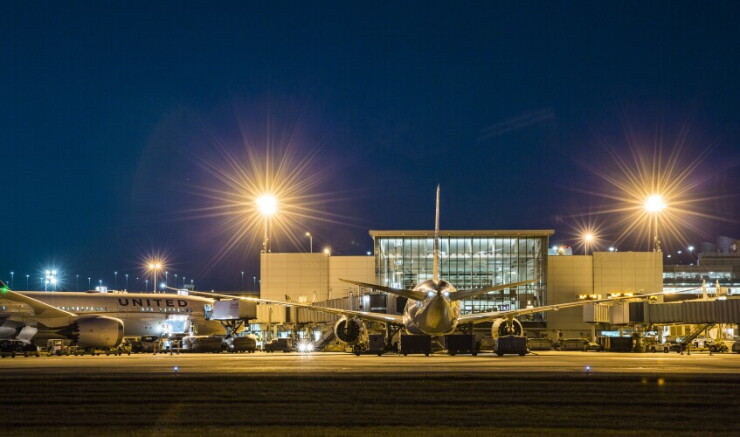 United Airlines planes at Houston's George Bush Intercontinental Airport