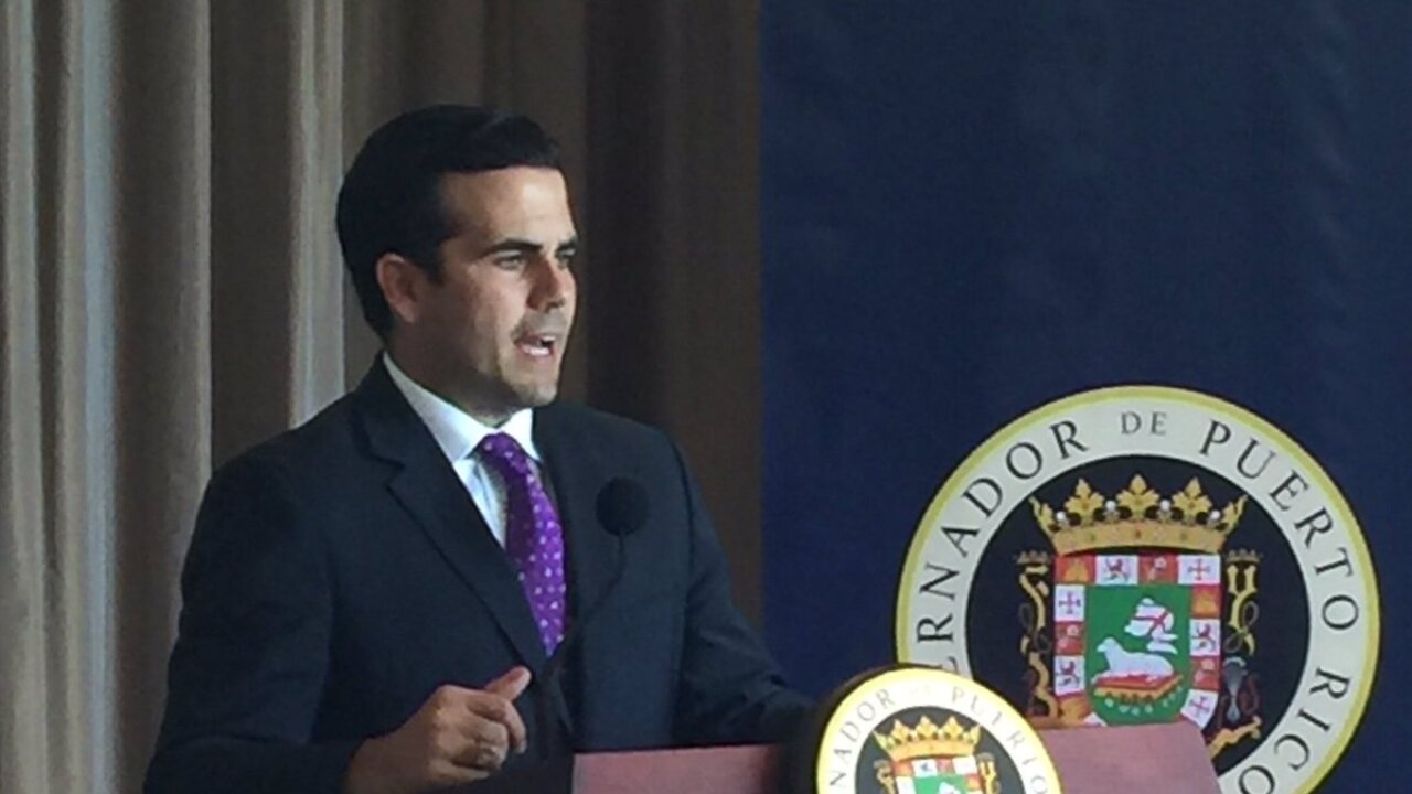 Photo of Ricardo Rossello giving speech March 9 2017