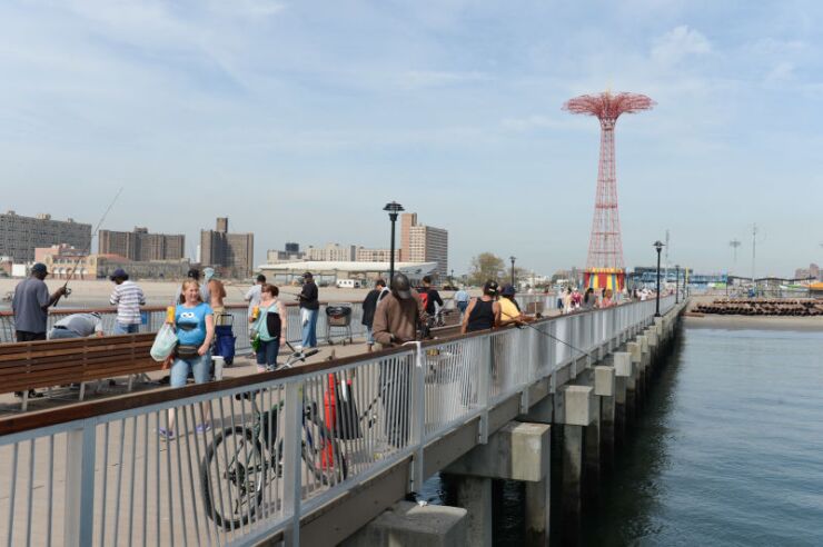 Steeplechase Park on the Brooklyn Waterfront in New York City