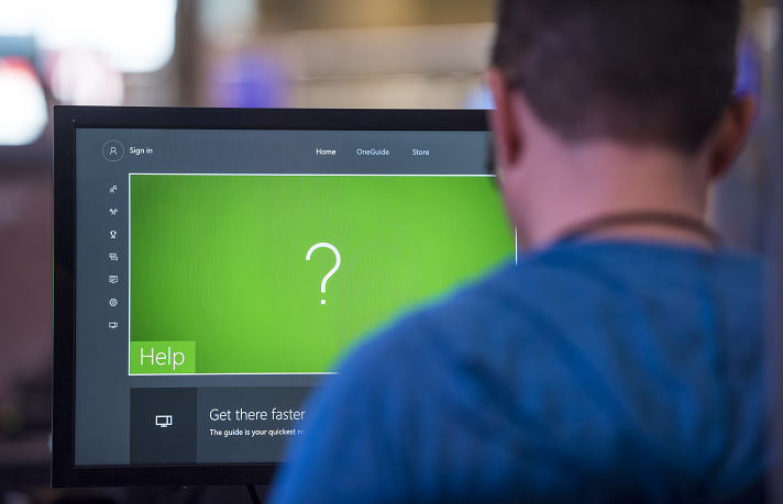 Help screen from a virtual assistant