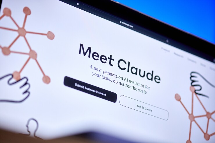 Screen shot of Anthropic's Claude generative AI assistant