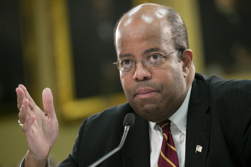Treasury Inspector General J. Russell George addressing a House subcommittee