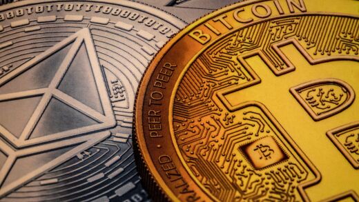 Bitcoin and Ethereum cryptocurrency