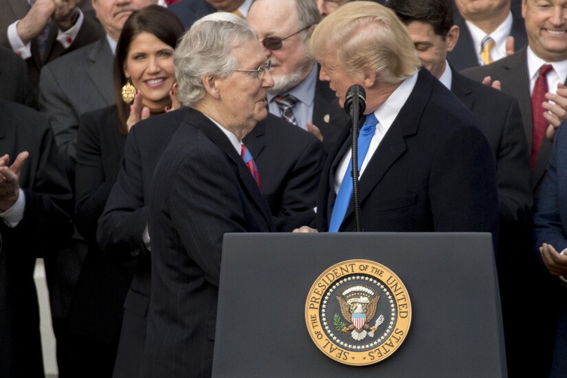 Trump-McConnell, President Trump with Mitch McConnell