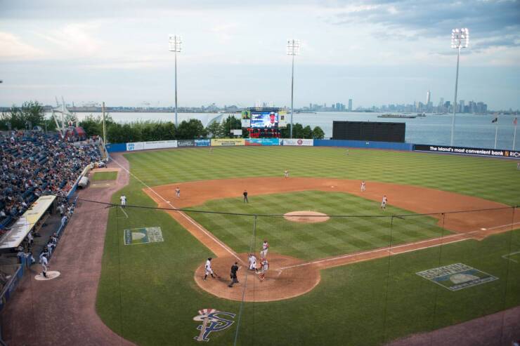 Richmond County Bank Ballpark at St. George has been home to the Staten Island Yankees since 2001. 