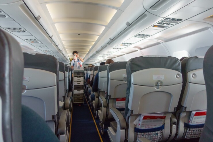 Airplane meal service