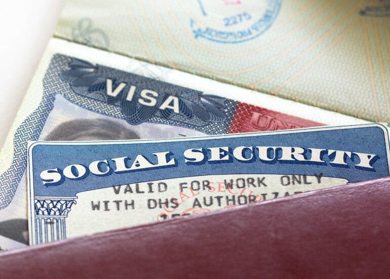 Social-security-card-and-visa