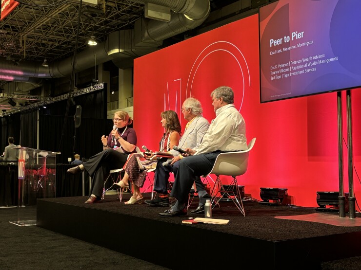 A panel of financial advisors at the 2024 Morningstar Investment Conference in Chicago