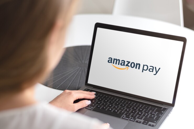 Amazon Pay on laptop