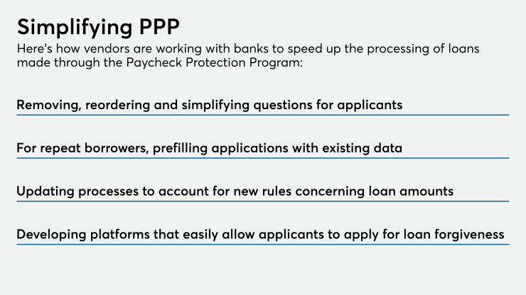 vendors helping PPP lenders