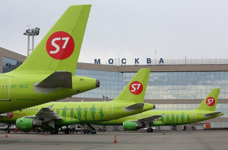 S7 planes in Moscow