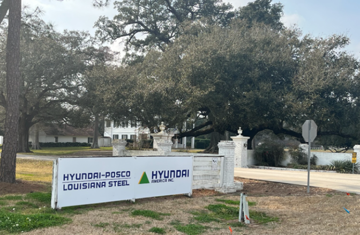 planned Hyundai steel site in Louisiana