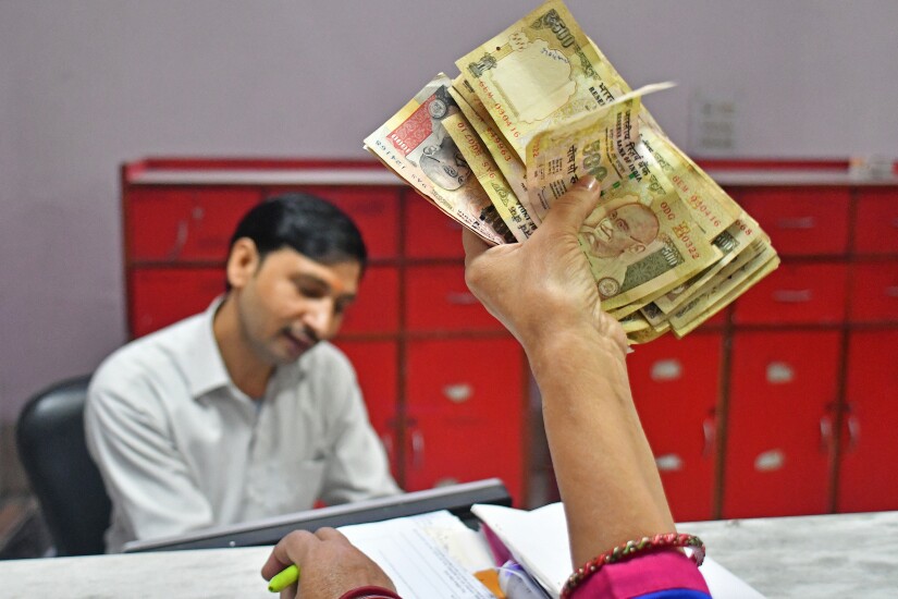 older Indian five hundred and one thousand rupee banknotes