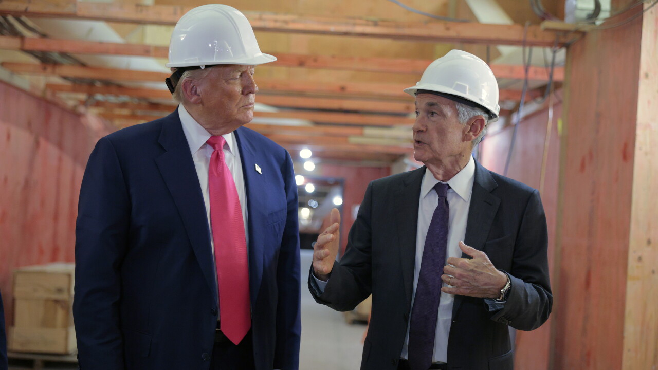 President Trump Visits Federal Reserve