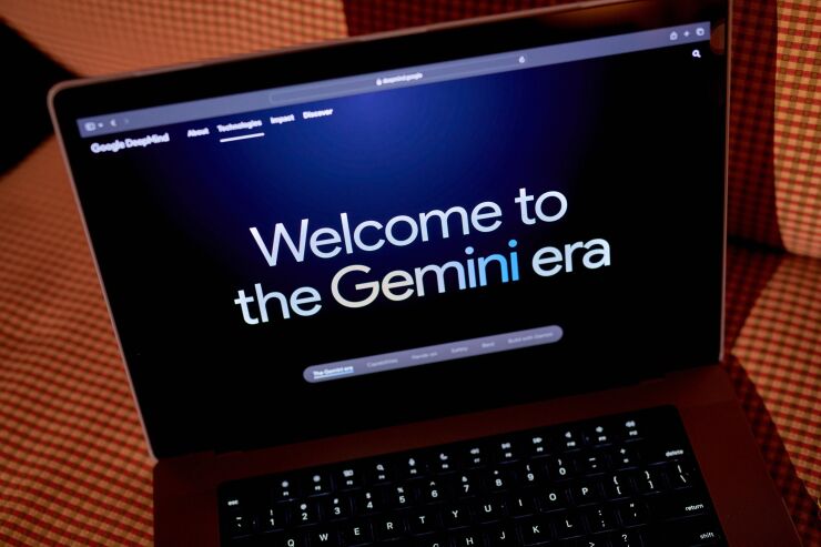 COmputer screen with Microsoft's Gemini AI platform open