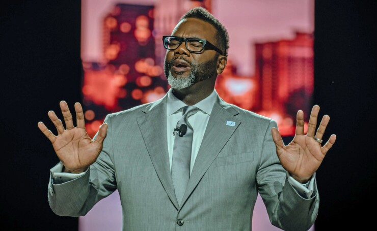 Chicago Mayor Brandon Johnson