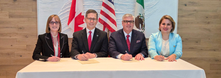 Leaders of U.S., Canada and Mexico accounting organizations sign their mutual recognition agreement