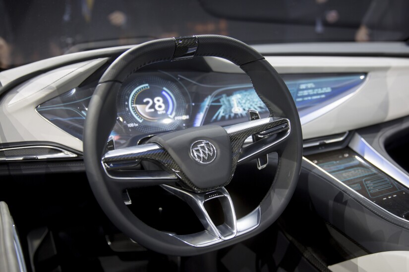 gm concept car dashboard