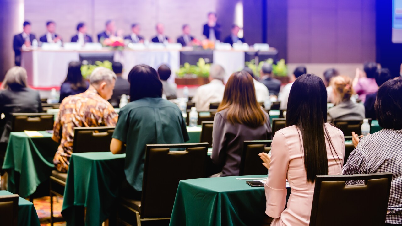 Shareholder vote at company meeting