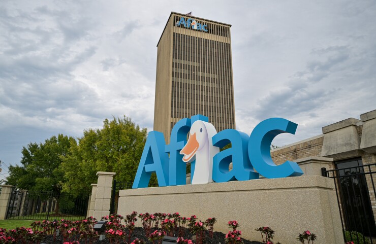 Aflac Tower corporate headquarters in Columbus, Ga.
