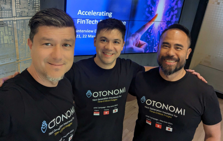 Otonomi executives Yann Barbarroux, Jeremy Sutton and Wilfred Lau.