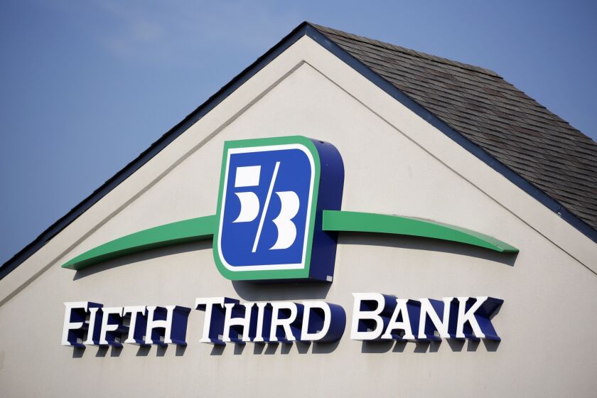 Fifth Third Bank will be closing its offices at 2 p.m. Friday.