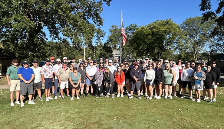 Staff from William Vaughan Company at a golf outing