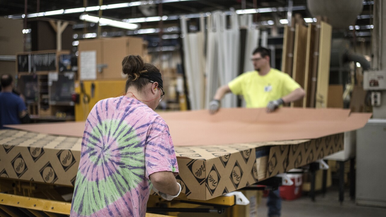 Operations Inside The Pella Windows Manufacturing Facility Ahead Of Durable Goods Figures