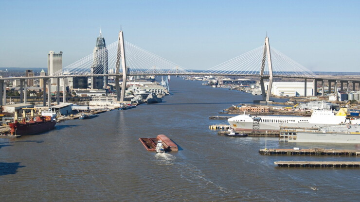 Rendering of planned Mobile River Bridge in Alabama