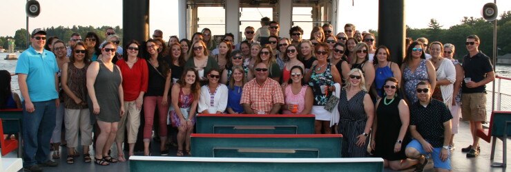Northern Credit Union’s senior management and staff enjoy a summer boat cruise.