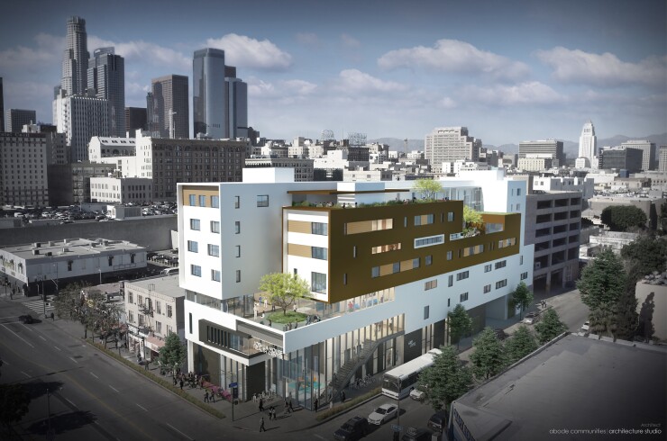 Construction began in February 2018 on the Six Four Nine Lofts & Health Center, which will provide supportive housing for homeless people.