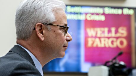 Wells Fargo CEO Charlie Scharf, seen here testifying before Congress in March, said the bank is taking steps to build engagement with historically Black colleges and universities. 