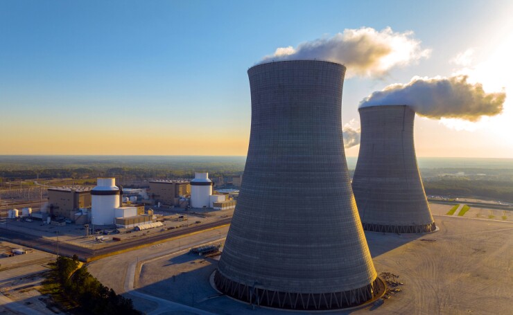Plant Vogtle Unit 3, at right, and Unit 4, the first two new nuclear reactors built in the U.S. in more than three decades.