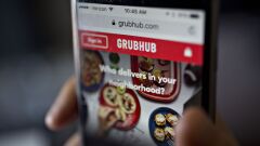 Grubhub on phone