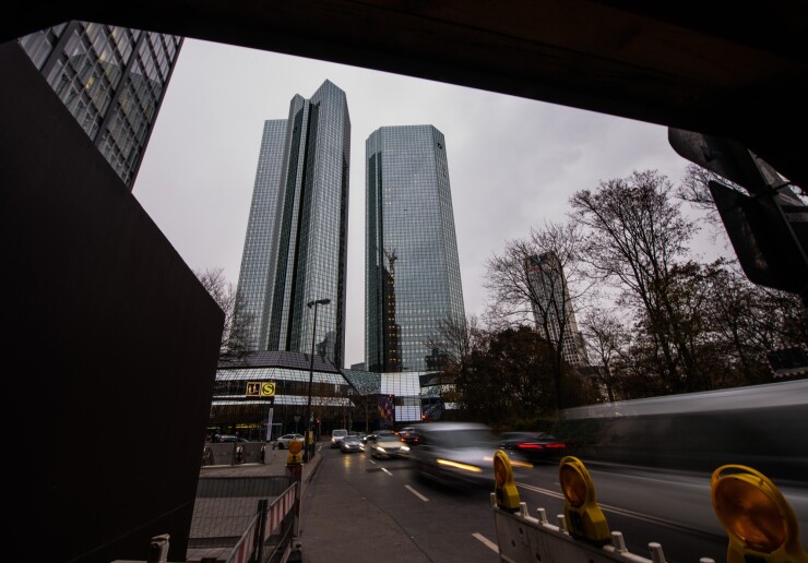 Deutsche Bank headquarters in Frankfurt, Germany