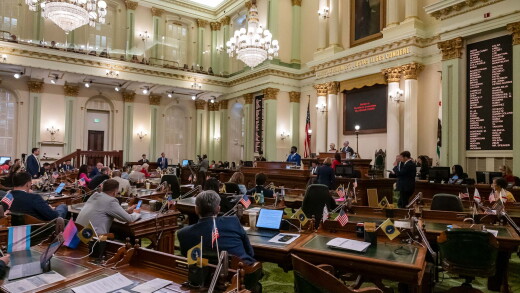 Interior of California Assembly in Sacramento, Aug. 18, 2025