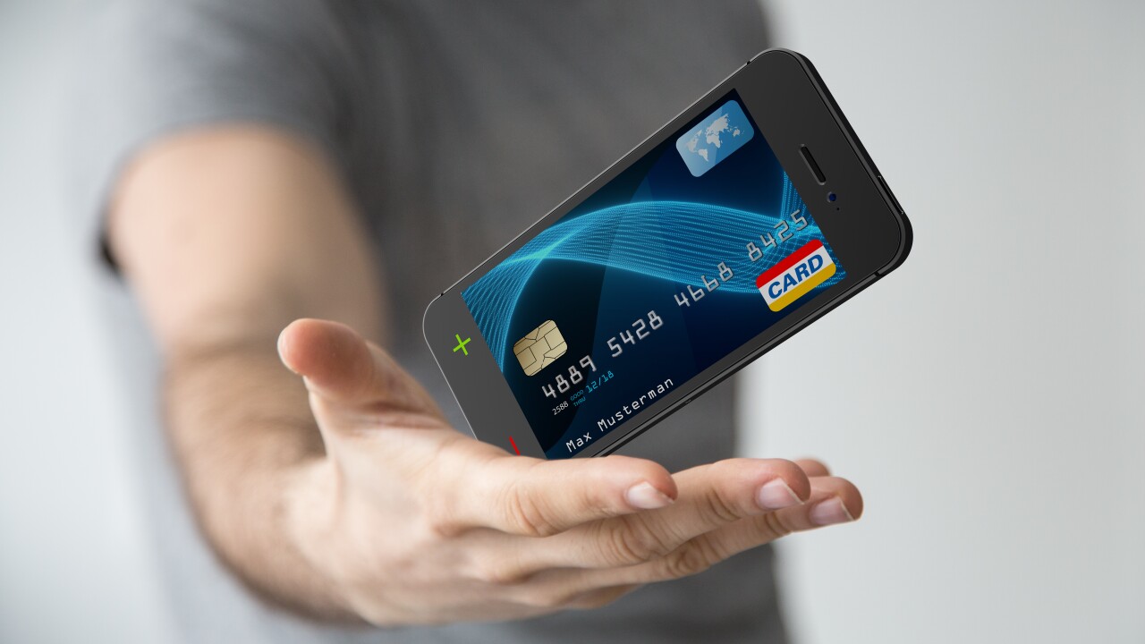 Phone transforms into credit card