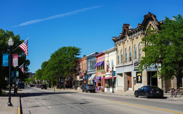 A street in Fond du Lac, Wisconsin