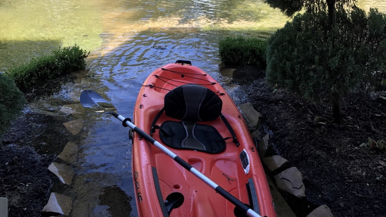View from advisor Jonathan Swanburg's front door after Hurricane Harvey tore through Houston.