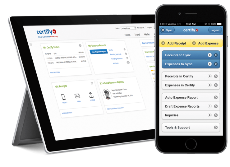 Certify travel expense management
