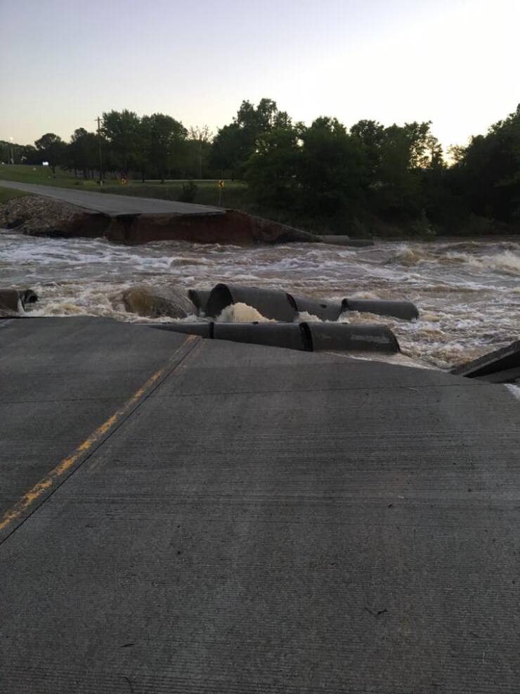 Flooding at Wappapello Dam in SE Missouri