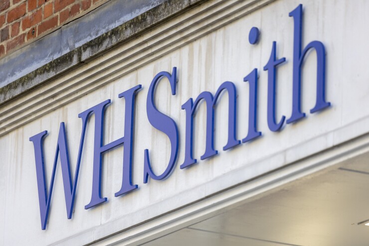 WH Smith sign on building