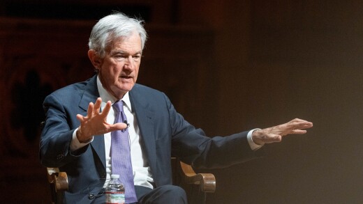 Federal Reserve Chair Jerome Powell speaking.