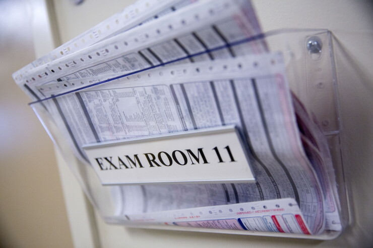 Exam room door
