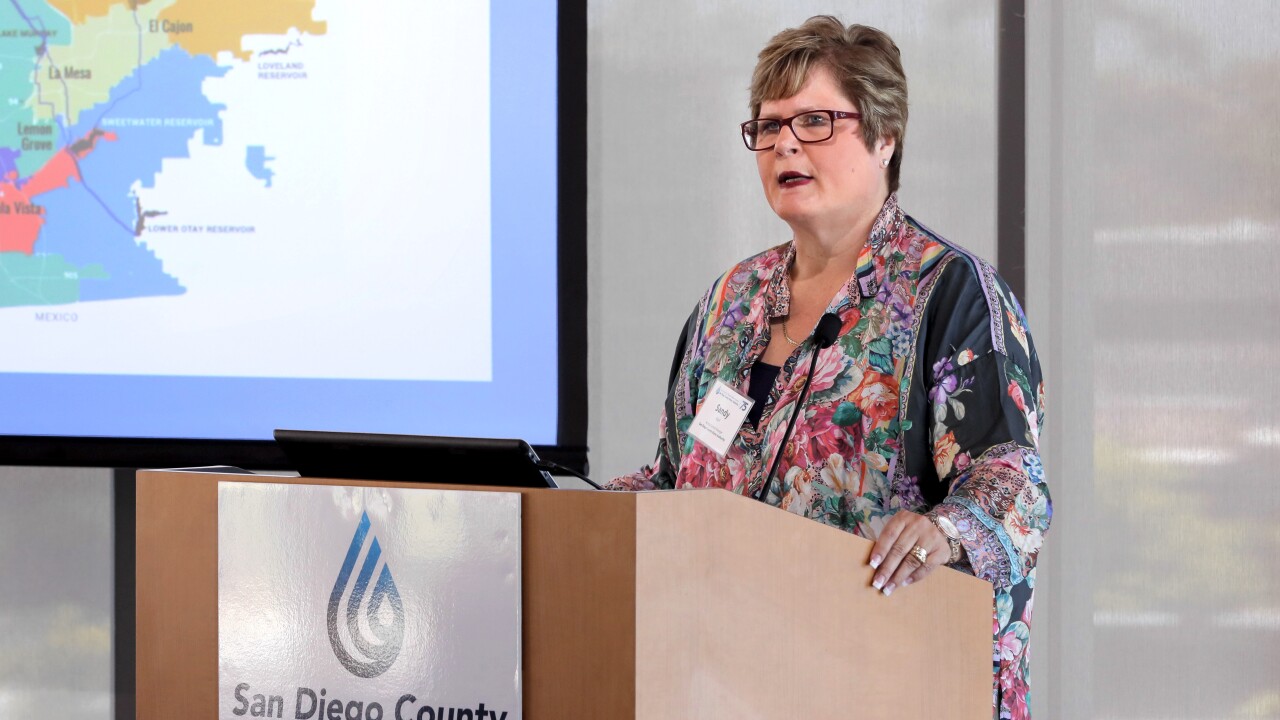 Sandy Kerl was set to be approved as general manager of the San Diego County Water Authority in November 2019.