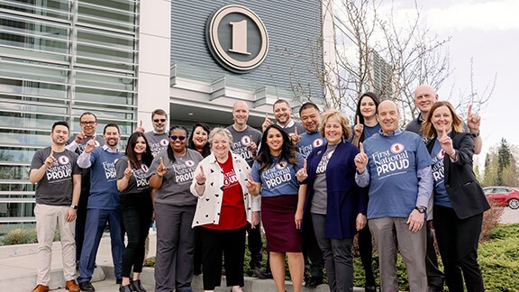 FNBA Staff in front of U-Med Branch